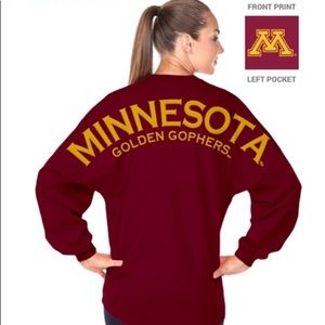 Long Tee Minnesota Golden Gophers Spirit Jersey